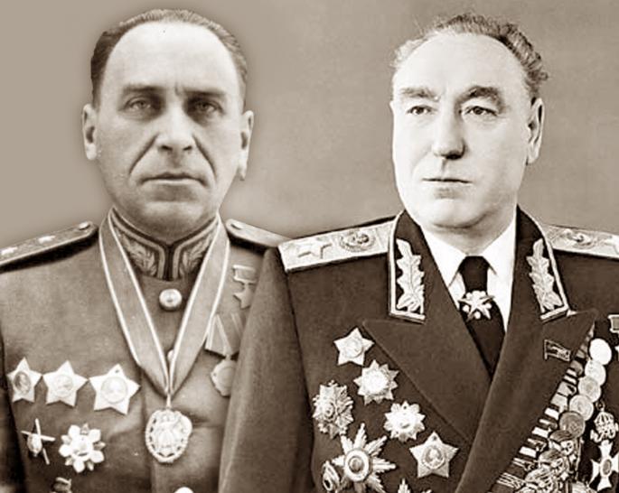 Sovjetski generali Birjuzov i Ždanov
