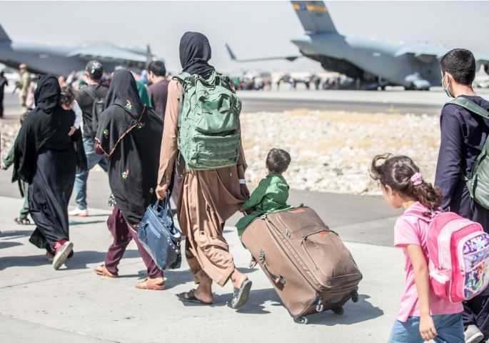 Evakuacija avganistanskih civila sa aerodroma u Kabulu