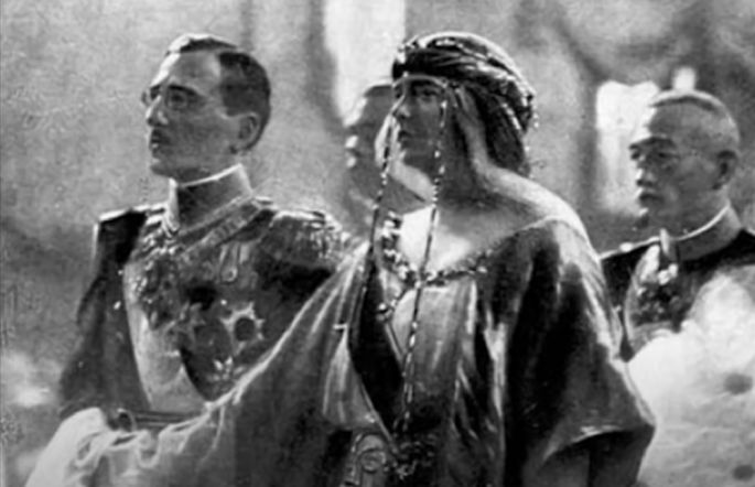 kralj Aleksandar i kraljica Marija Karađorđević na venčanju