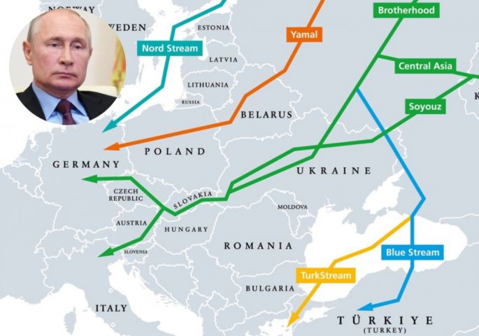 Putin, Evropa, gas