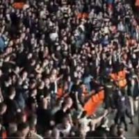 Tuča policije i Grobara u Valensiji