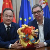 Aleksandar Vučić i Li Ming
