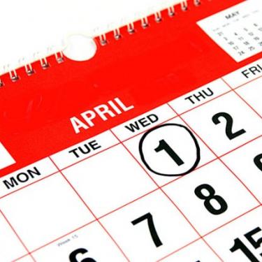 Prvi april - kalendar